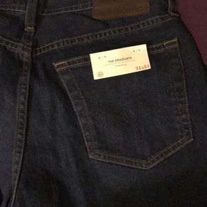 Tailored leg dark blue brand new jeans.